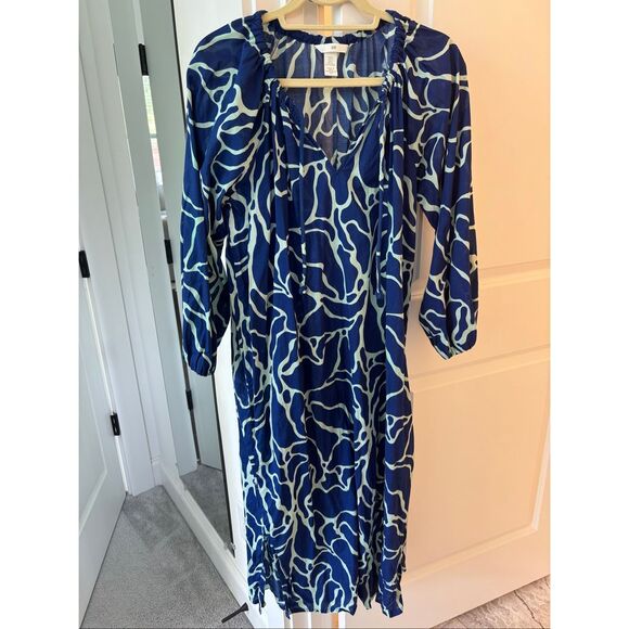 NWOT H&M sea scene coral kaftan small, $100 - Picture 3 of 7